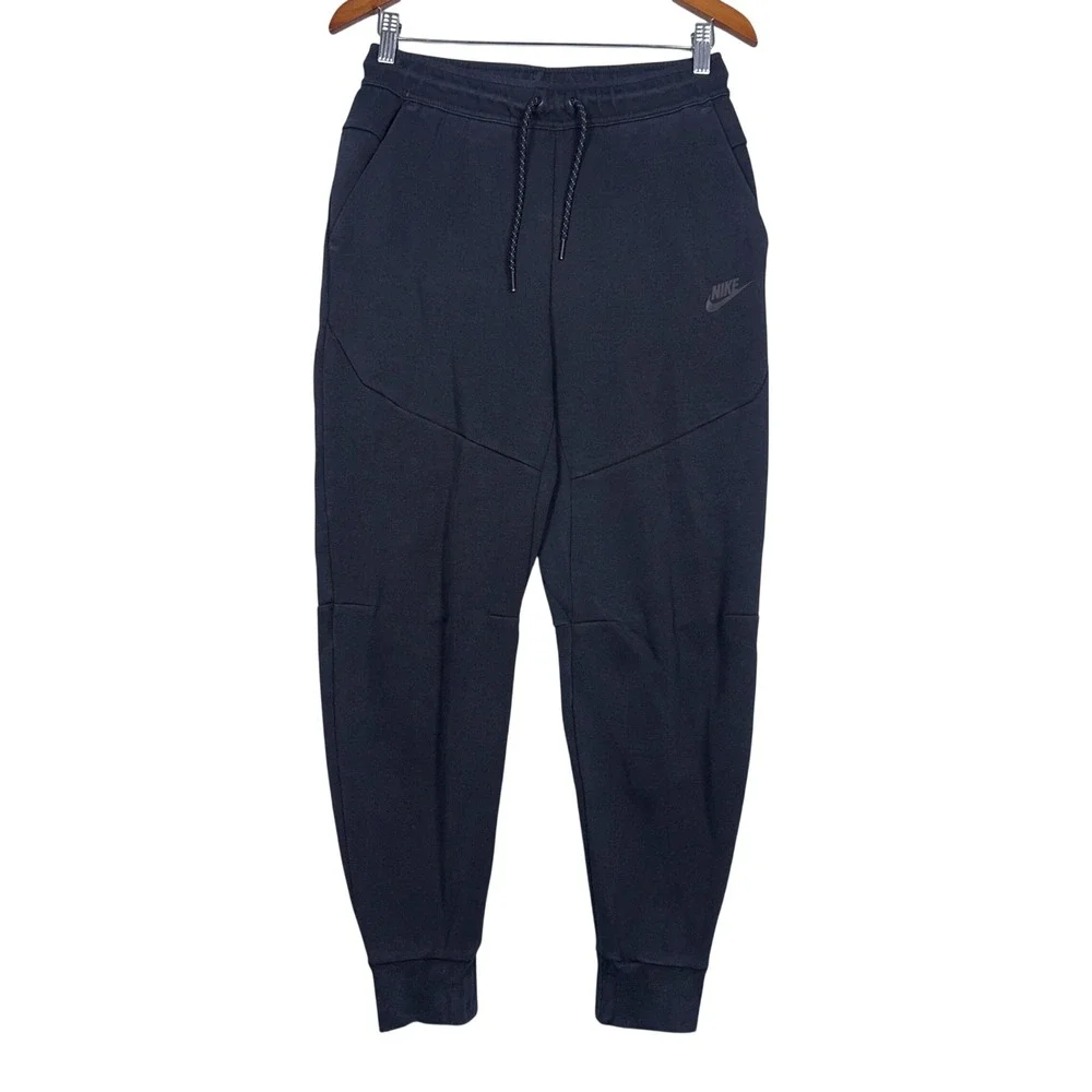 Nike Tech Fleece‎ Jogger Sweatpants Mens Size Small Cotton Black CU4495